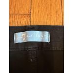 7 For All Mankind  Jeans Womens 31 Black Blair Denim Silver Stripe Skinny Pants Photo 2