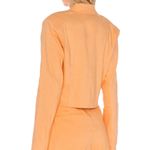 L'Academie  Geovana Linen Crop Blazer Orange Small Photo 2