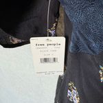 Free People  Mockingbird Mesh Inset Mini Dress Women's Size 2 Black and Blue Photo 8