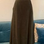 Maison Martin Margiela Womens Dark Green Velour Skirt Size 6 Photo 0