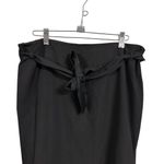 Laundry by Shelli Segal Womens Sz 12 Black Pleated A Line Knee Length Tie Waist Photo 1