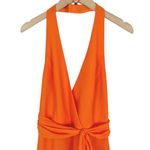 NBD Revolve Victoria Gown Halter Dress in Tangerine Orange Size XS Photo 3