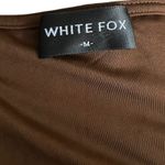 White Fox Boutique White Fox Brown Cutout Mini Dress Ruched Bodycon Sleeveless Party Cocktail‎ Sz M Photo 5