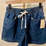 Universal Threads Universal Thread Womens Denim Pull On Shorts Elastic Waist Drawstring Blue M Photo 1