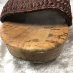 Montego Bay Club  Sandal Women Size 7 Brown Block Heel Slip On Slides Open Toe Photo 6