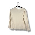 Pact  Womens Cream Waffle Knit Long Sleeve Top Size Medium Organic Cotton Photo 2