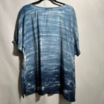 Citron Santa Monica Women's Blue Tie Dye Short Sleeve Top Oversized‎ Boxy S SEE Photo 1