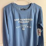 NWT 100% Blue THORUNN Fleece Pullover Crewneck Sweatshirt Size M Photo 7
