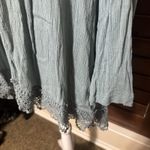 Knox Rose Sage Green Cardigan Jacket Embroidered Boho Tassel Sz M Crochet Trim Photo 3