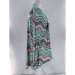 Shiela Rose Cardigan Sweater Sz L Chevron Colorful Artsy Fun Shawl Throw NWT Size L Photo 5