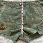 Anthropologie Pilcro Shorts Peace Embroidered Utility Camo Green 31 NWT New Photo 10