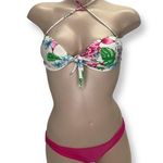 Recco size large brazilian bright floral print bikini. New With Tags Pink Photo 0