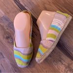 Missoni New  Espadrille Flats Womens 38 / 7.5 Summer Canvas Purple Yellow Shoes Photo 6