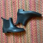 Jeffrey Campbell  BLACK CHELSEA SLIP ON RUBBER RAIN BOOTIES Photo 4