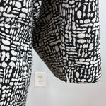 Peter Nygard  Black and White Patterned Blazer women’s Plus 22 Open Front Snap Photo 5