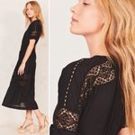 Love Shack Fancy NWT
Edie Lace Short Sleeve Midi Shirt Dress in Black Size XS Photo 8