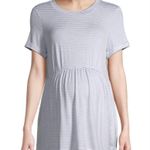 Time & Tru Womens Striped Maternity Smock Top Size Large 12-14 New Photo 1