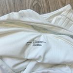 Aerie Ribbed Shine Asymmetrical One Piece Swimsuit in White Size S NWOT Photo 9