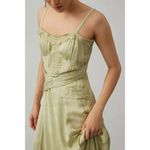 Anthropologie NWT Let Me Be A-Line Lace-Trimmed Midi Dress Size L. B1 Photo 2