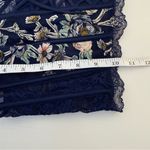 Victoria's Secret Victoria’s Secret Dream Angels Unlined Embroidered Lace Up Top M Medium B Navy Photo 12