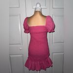 ZARA  pink ruched cap sleeve mini dress nwot size medium Photo 2