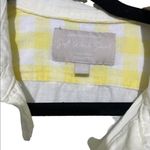 Banana Republic Women's Shirt Soft Wash Button Down Yellow Linen Cotton Small Photo 3