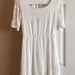 All Over Lace White Dress Size M Photo 0