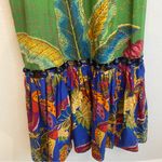 Farm Rio Anthropologie  Beaded Dress Tiered Mixed Print Floral Cotton Size small Photo 4