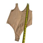 Anwnd Beige Bodysuit Tank Top Women Size Large NWT | 10H-45 Photo 6