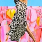 Alexis  for Target Botanical One Shoulder Ruffle Dress Sz XXS Photo 2