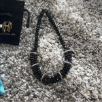 Anthropologie BLACK BEADED STATEMENT NECKLACE Photo 1