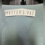 potter's pot Potter’s pot cyan open front tie bell sleeve blazer Photo 2