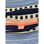 Vilagallo Striped Dress Size 40 Blue White Short Sleeve Cotton Blend US‎ 8 Photo 1