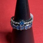 Bomb Party RBP6677 “It Was Always You” LC Blue Topaz on Rhodium Size 10 Ring NWT Photo 0
