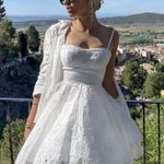 ZARA mini dress Crochet Embroidered openwork boho sundress summer Photo 4