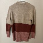 Pink Clover  Tan & Rust Colorblock Open-Front Cardigan Size Small Photo 2