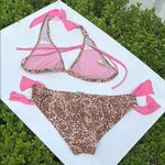 Marina West Leopard 🐆 and Pink Print Bikini 👙 Brown Size XS Photo 4