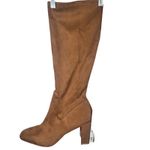 Nordstrom Rack Women's Tan Suede Block Heel Knee High Boots Size 10M Photo 10