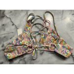 For Love and Lemons Devon Triangle Bikini Top Women's Size Small Pink Photo 1