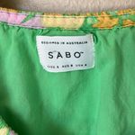 Sabo Skirt SABO Milo green floral cut out mini dress Photo 6