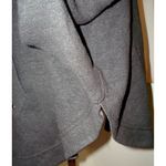 prAna NWT New Womens M Cozy Up Poncho Charcoal Heather Dark Gray Pocket Photo 9