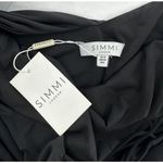 Simmi London  Dress Size Uk 10 US 6 Midi Asymmetrical Black Party Formal Elegant‌ Photo 3