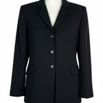 Compagnie Internationale Express Blazer Womens 12 Black Preppy Office Business Photo 0