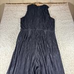 Anne Klein  Black Pleated Wide Leg Jumpsuit Sleeveless Tie Waist Size 10 Photo 9