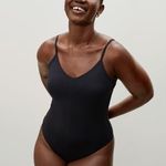 Everlane  The Cami Bodysuit Black Size Small NWOT Photo 2