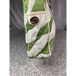 Coach Vintage  Limited Edition Zebra Stripe Green & White Tote Bag Photo 4