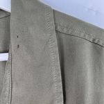 Jessica Simpson Plus 3X Shirt Green Olive Floral Embroidered Long Sleeve Tunic Photo 4