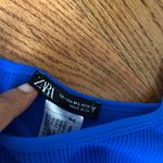 ZARA Bright Blue Women's Tank and Biker Shorts Photo 5