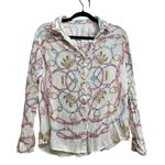 J. McLaughlin J.‎ McLaughlin Equestrian Button Blouse - Women Size 10 Photo 0