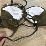Zaful  Khaki Textured Bikini Set with bead accents halter top bandeau Photo 2